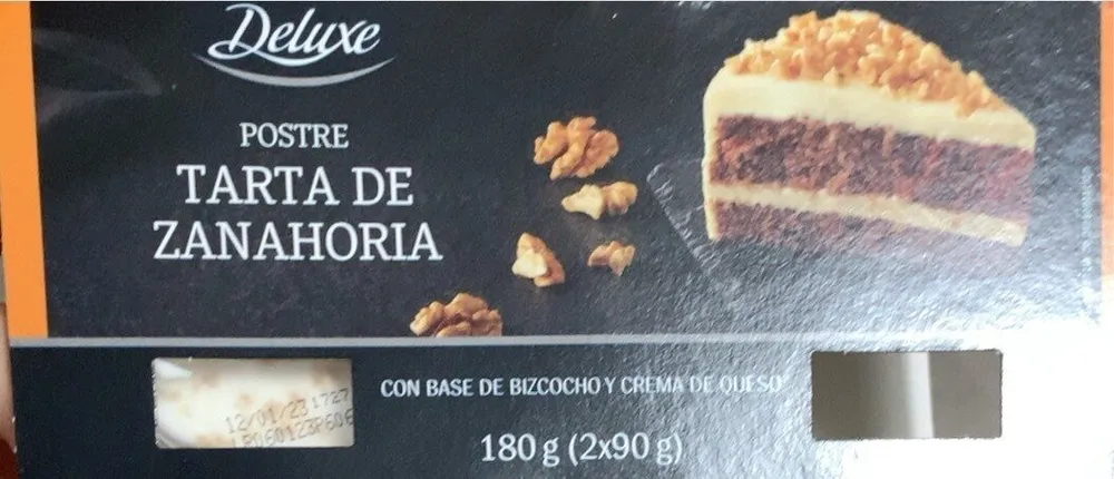 Postre tarta de zanahoria