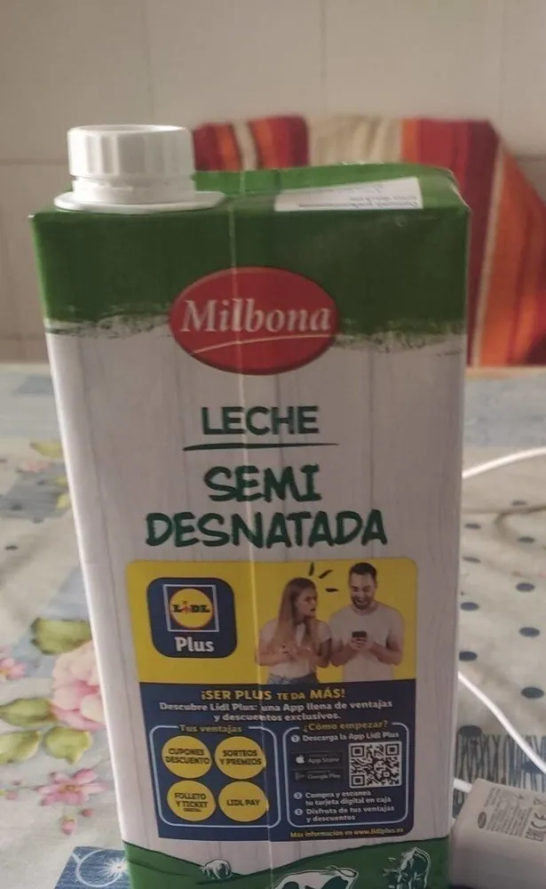 Leche semi desnatada