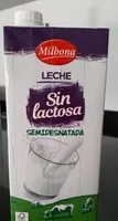 Leche semi sin lactosa