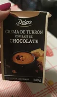 Crema de turrón con base de chocolate