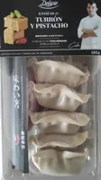 Gyozas turrón y pistacho