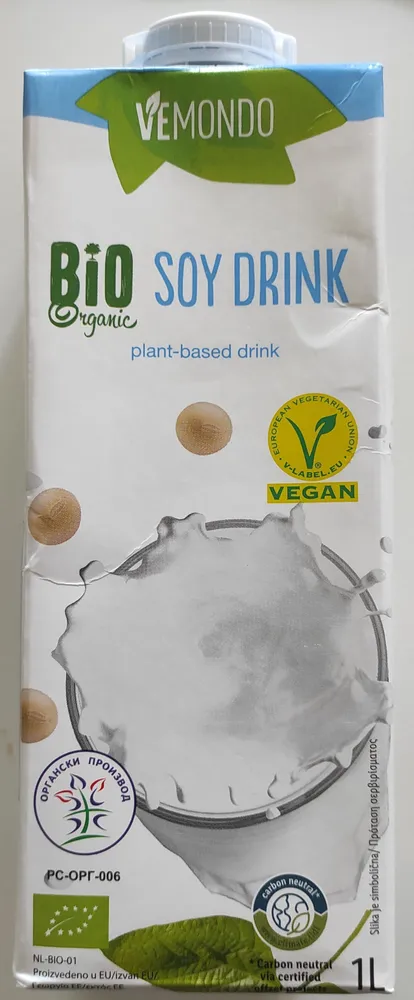 Boisson au soja, sucré