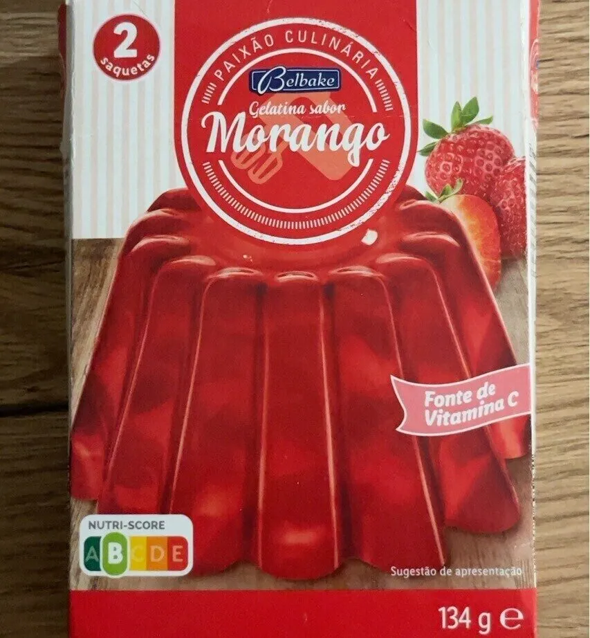 Gelatina Sabor Morango