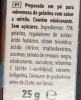 Gelatina savor Mirtilo