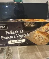 Folhado de Frango e Vegetais