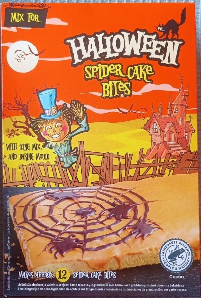 Halloween Spider Cake Bites
