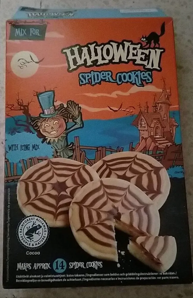 Halloween Spider cookies