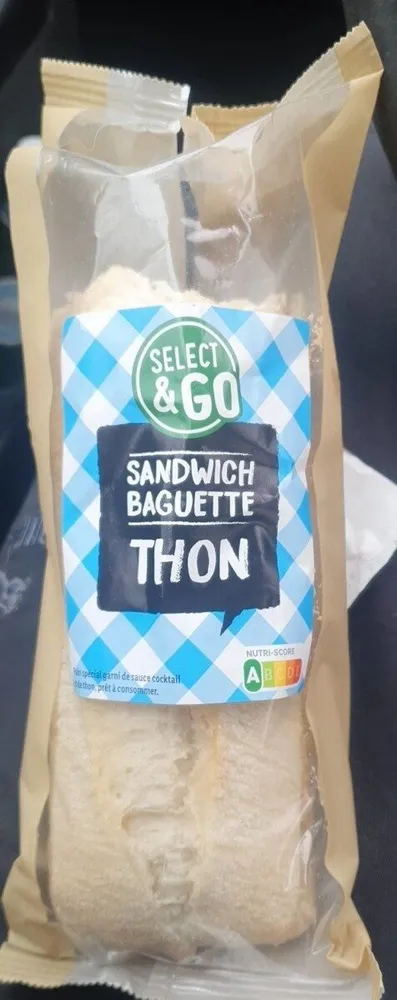 Sandwich baguette thon