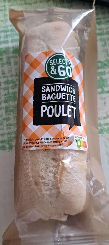 Sandwich baguette poulet