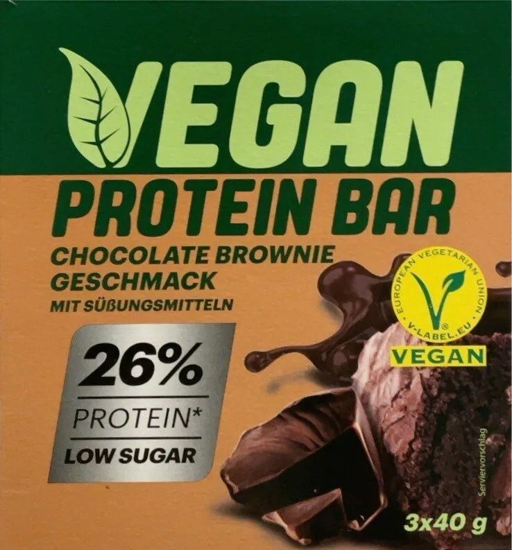 PROTEIN BAR CHOCOLATE BROWNIE GESCHMACK MIT SÜBUNGSMITTELN