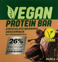 PROTEIN BAR CHOCOLATE BROWNIE GESCHMACK MIT SÜBUNGSMITTELN