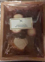 Schweinebraten mit Birnenrotkohl und Klößen