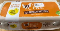 Frische Eier aus Freilandhaltung Güteklasse A
