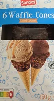 Waffle Cones With Salted Caramel