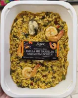 Paella mit Garnelen & Miesmuscheln