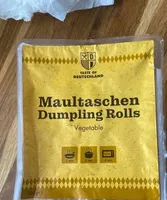 Maultaschen Dumping  Rolls Vegetable