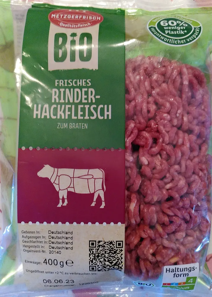 Frisches Rinderhackfleisch Bio