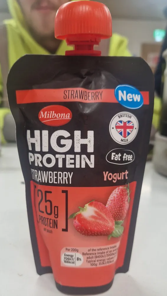 High Protein Strawberry Yogurt