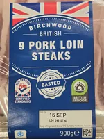 9 Pork Loin Steaks