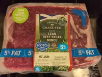 Grass Fed Lean Beef Steak Mince