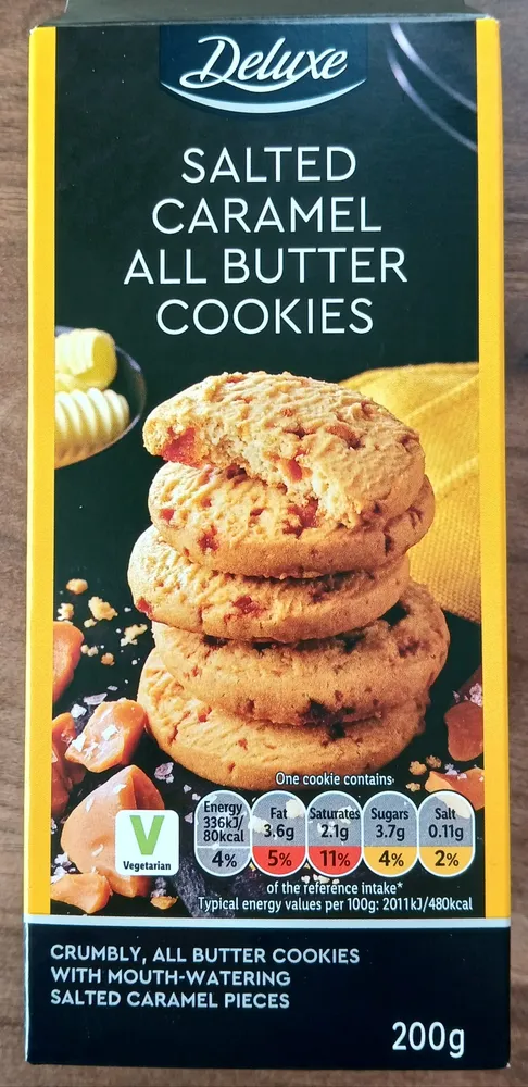 Salted Caramel All Butter Cookies