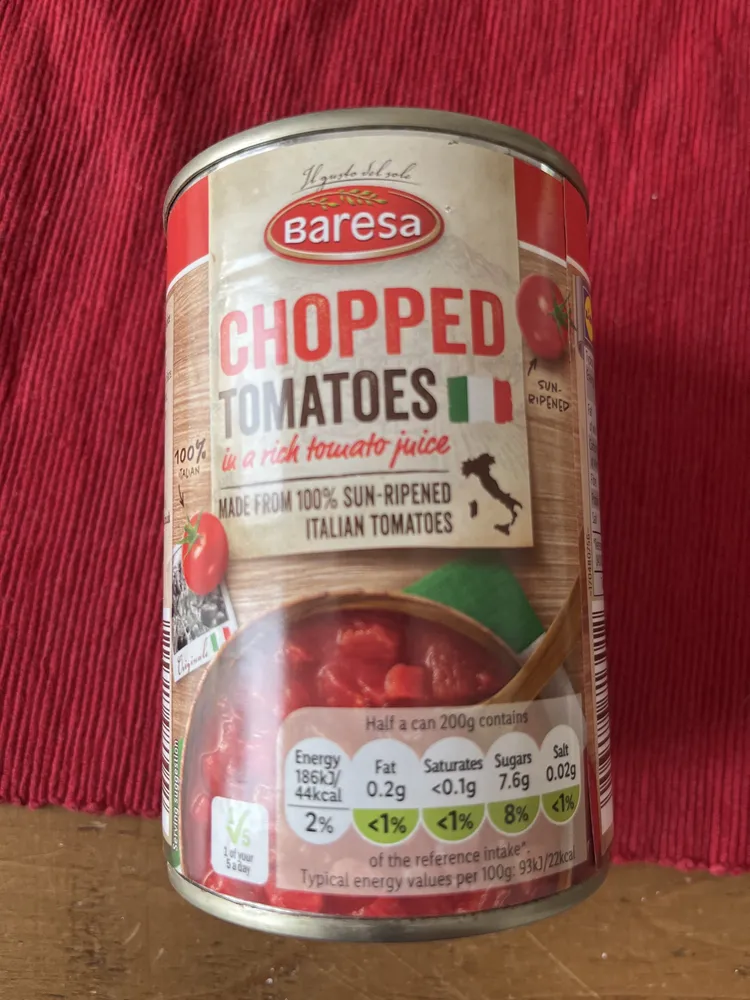 Chopped tomatoes