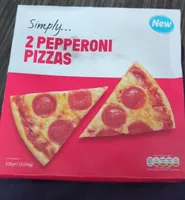 Simply 2 pepperoni pizzas