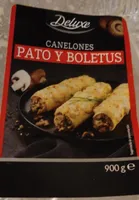 Canelones pato y boletus