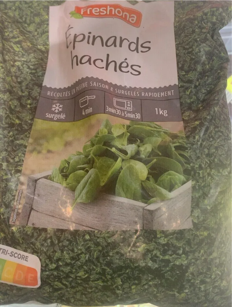 Hackad spenat