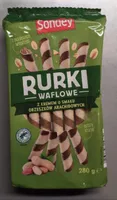 Rurki waflowe z kremem o smaku orzeszków arachidowych