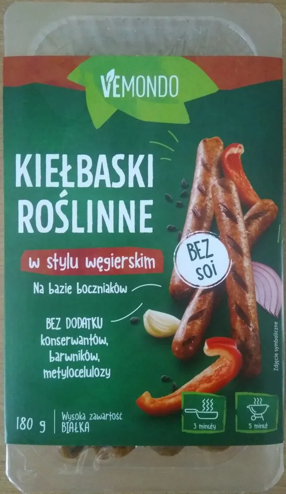 Kiełbaski roślinne w stylu węgierskim