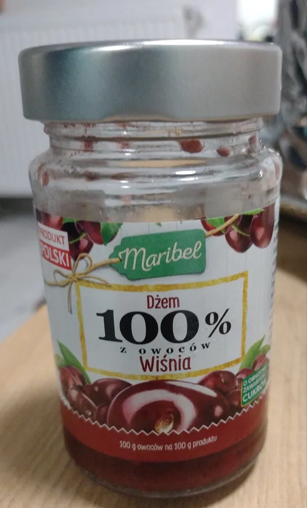 dżem wiśniowy o obniżonej zawartości cukrów