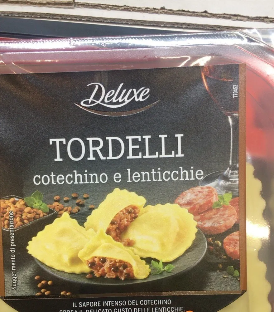 Tordelli cotechino e lenticchie