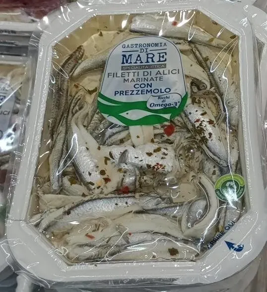 Filetti di alici marinate