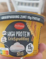 High protein grießpudding Zimt