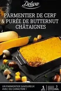 Parmentier de cerf et puree de butternut chataigne