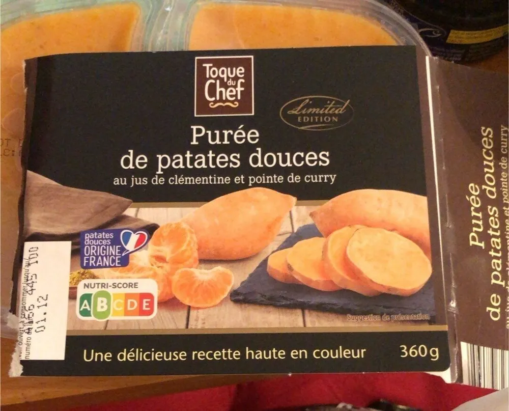 Purée de patate douce au jus de clémentine et pointe de curry