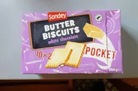 Butter biscuits white chocolate