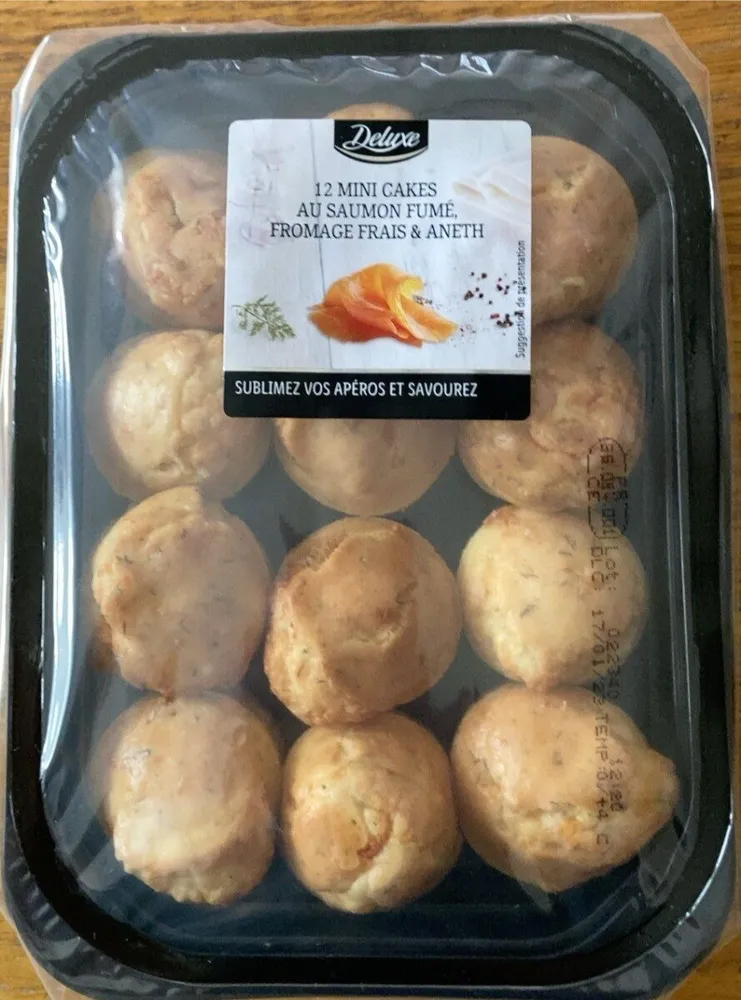 Mini cakes au Saumon fumé Fromage frais & Aneth