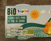 Légumes verts, pomme de terre,riz,saumon