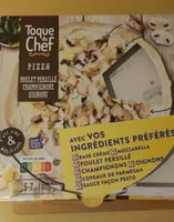 Pizza poulet persillé champignons oignons