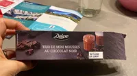 Trio de mini mousses au chocolat noir