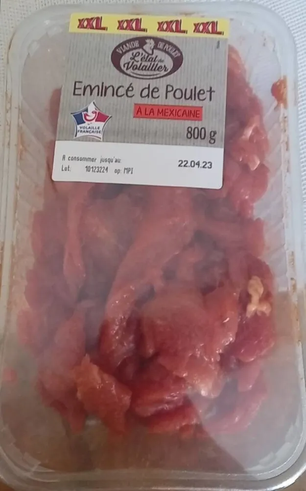 Émincé de poulet à la mexicaine
