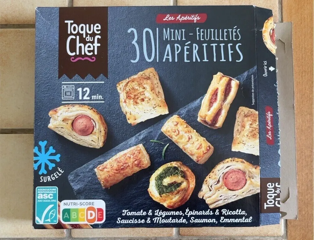 30 mini-feuilletés apéritifs