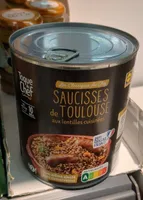 Saucisses de Toulouse aux lentilles cuisinées