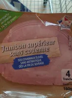Jambon cuit supérieur découennée degraissé