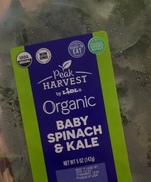 Organic baby spinach & kale