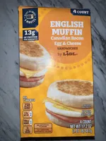 English Muffin Canadian Bacon Egg & Cheese