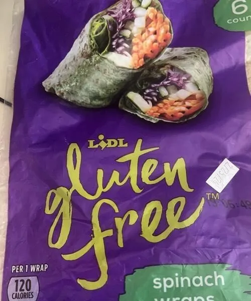 Gluten free spinach wraps
