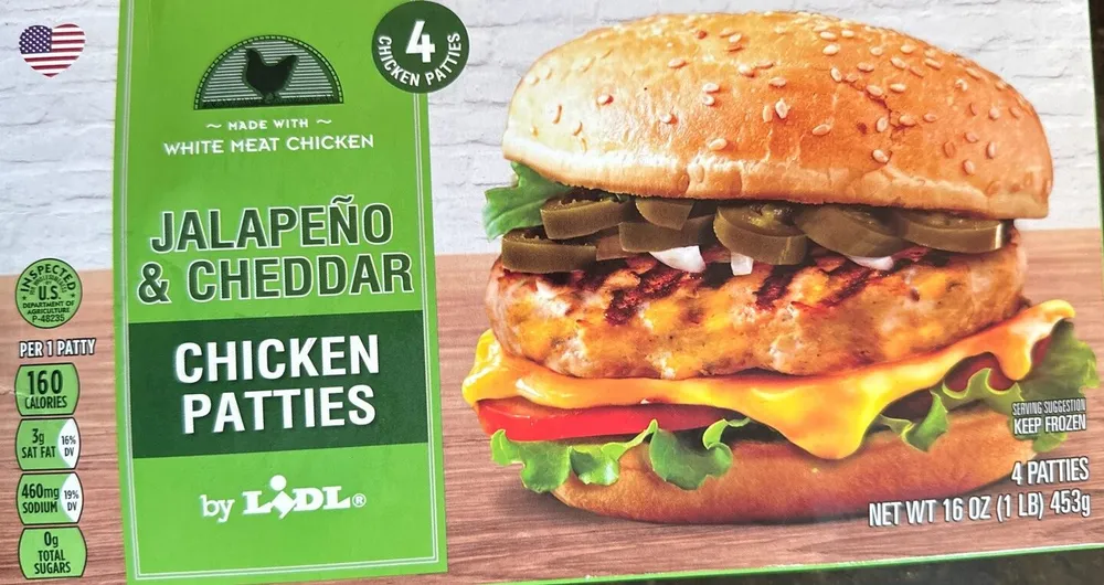 Jalepeno cheddar chicken patties